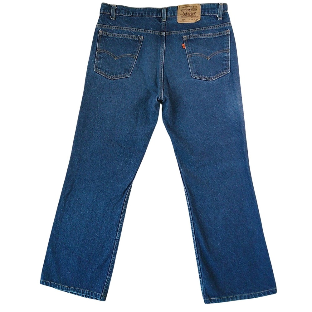 Levi's 517 Bootcut Jeans Mens 38x31 Blue Vintage Orange Tab Made in USA 1992 - Picture 3 of 11